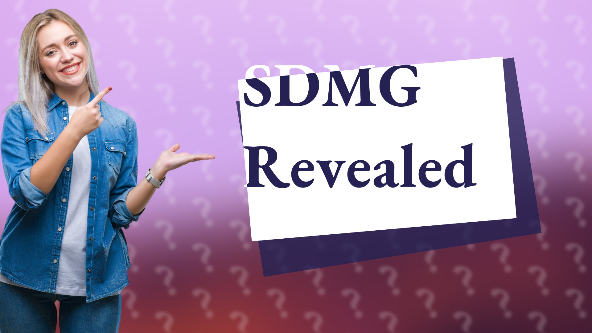 SDMG Revealed