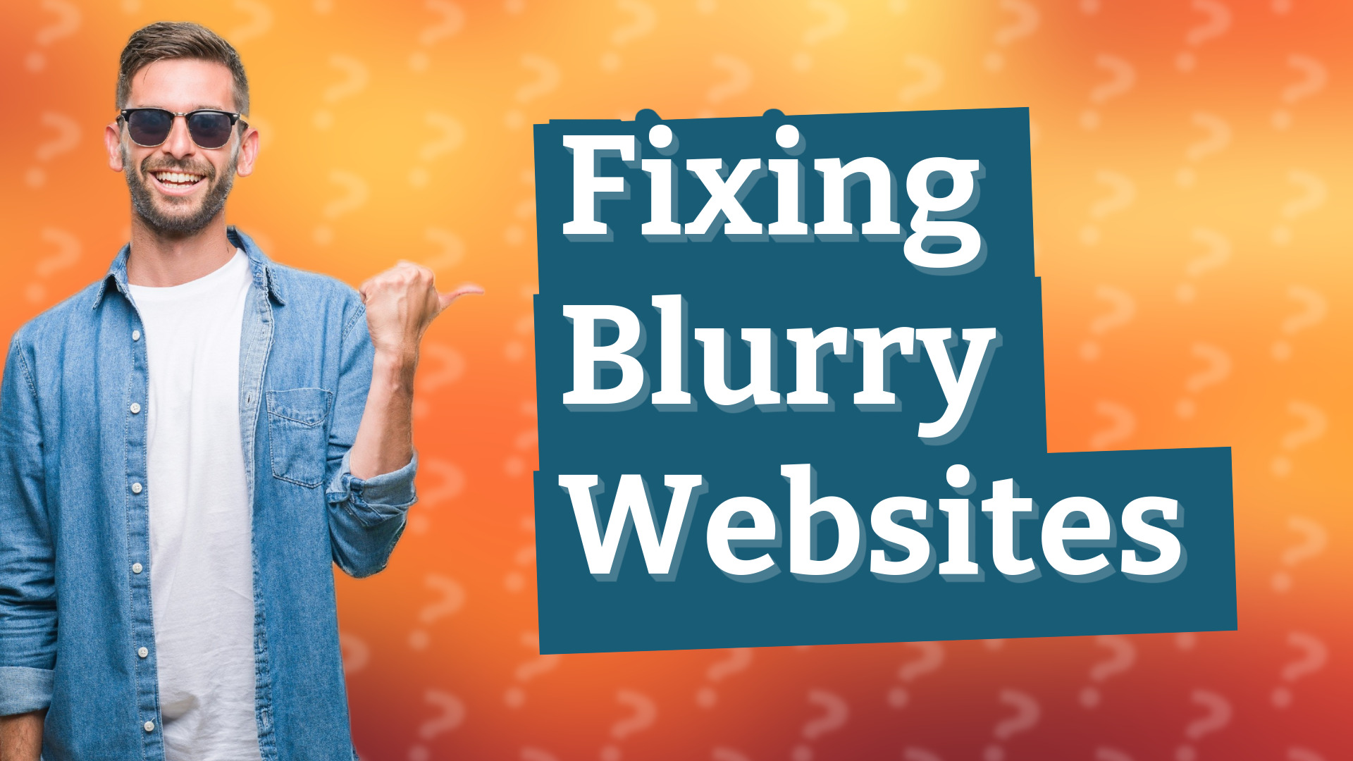 Fixing Blurry Websites