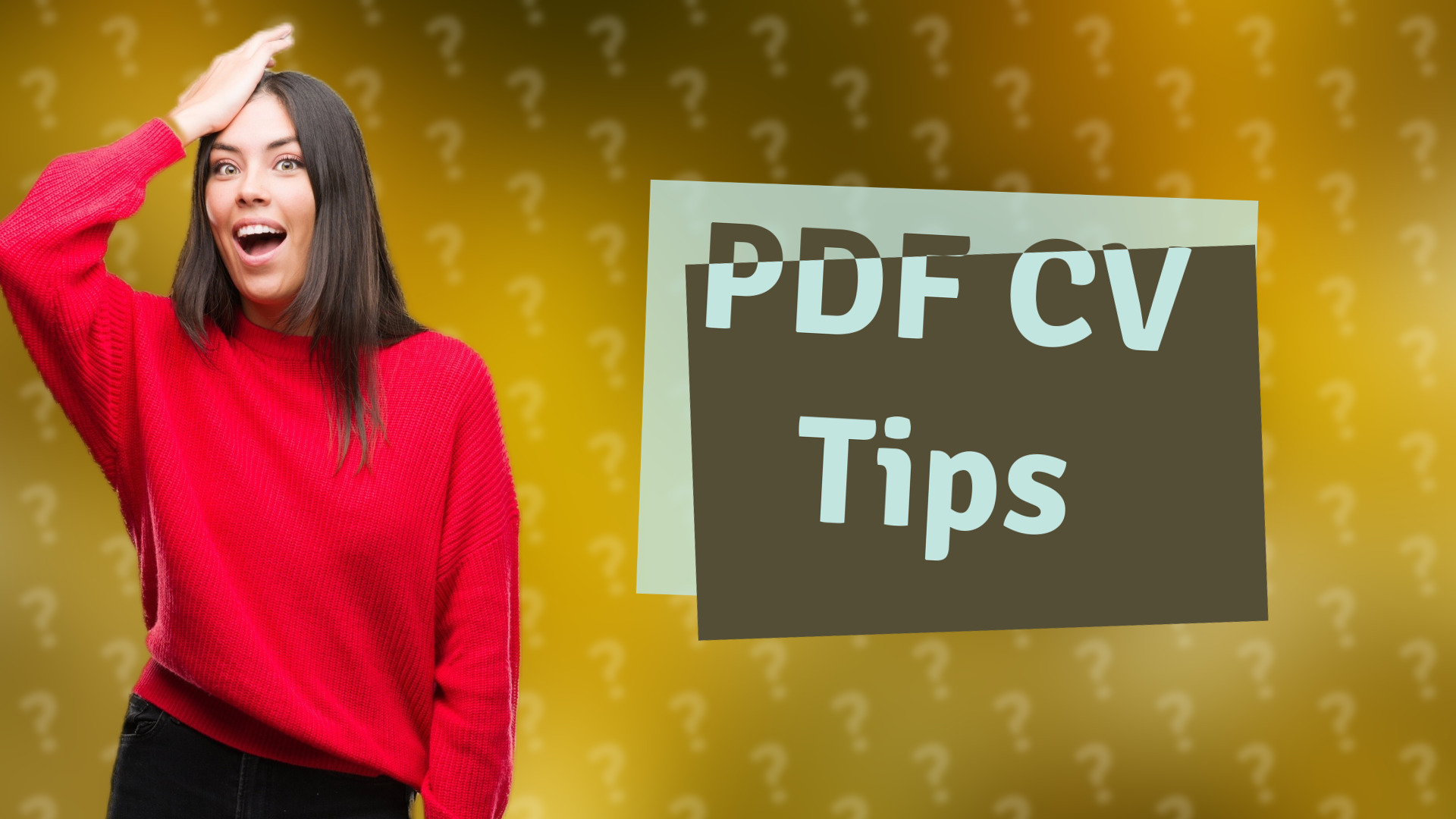 PDF CV Tips
