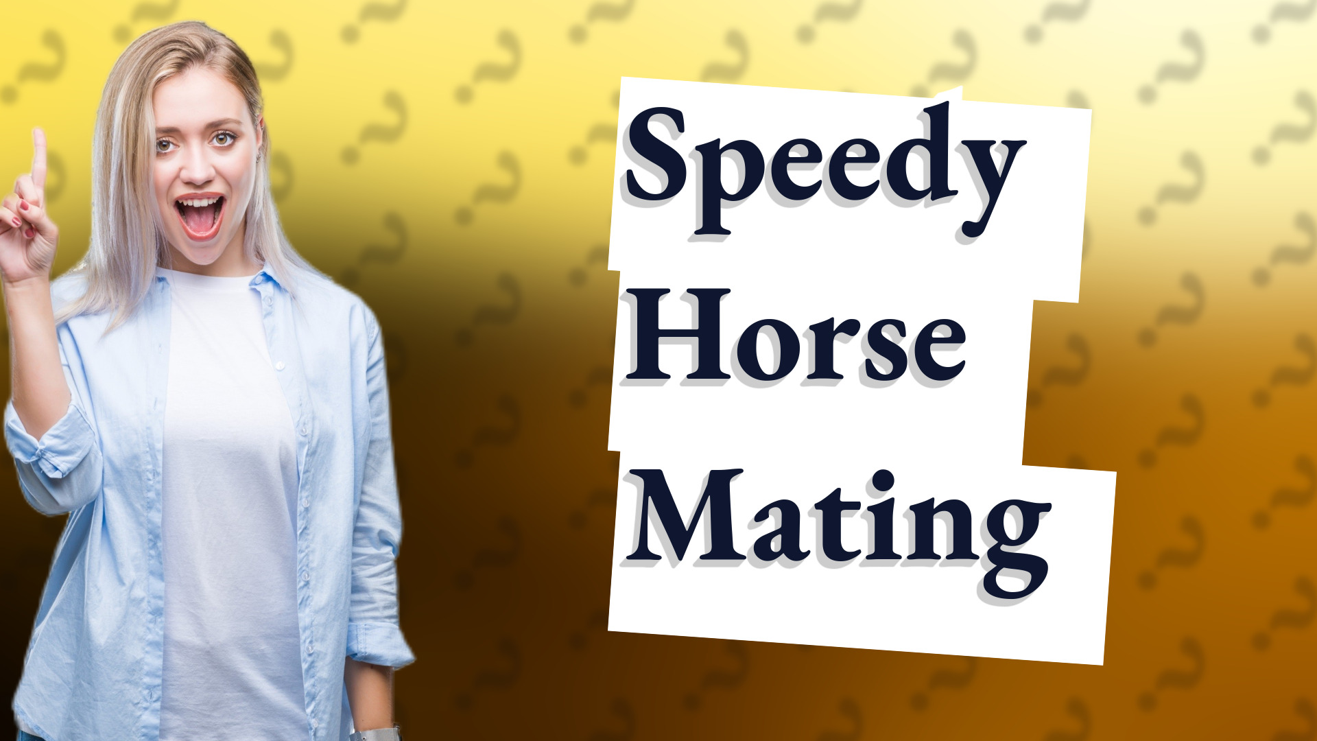 Speedy Horse Mating
