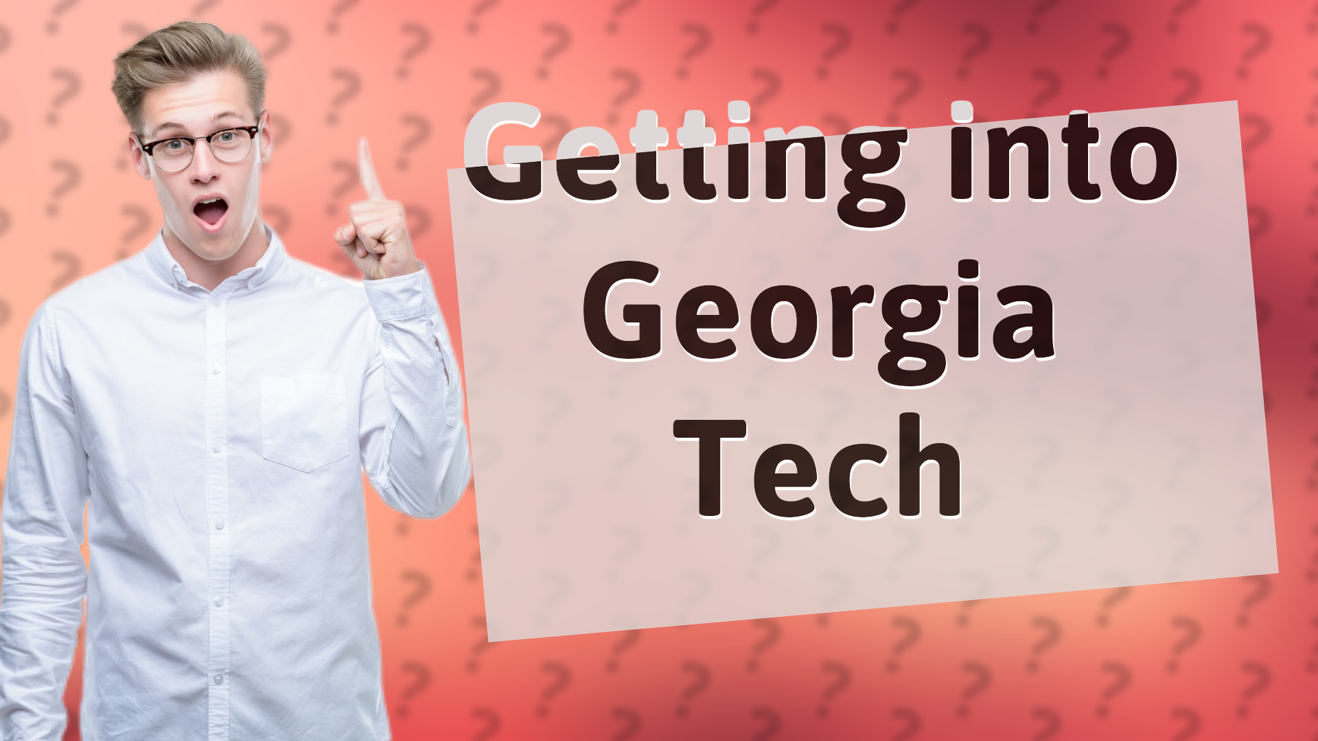 Getting into Georgia Tech
