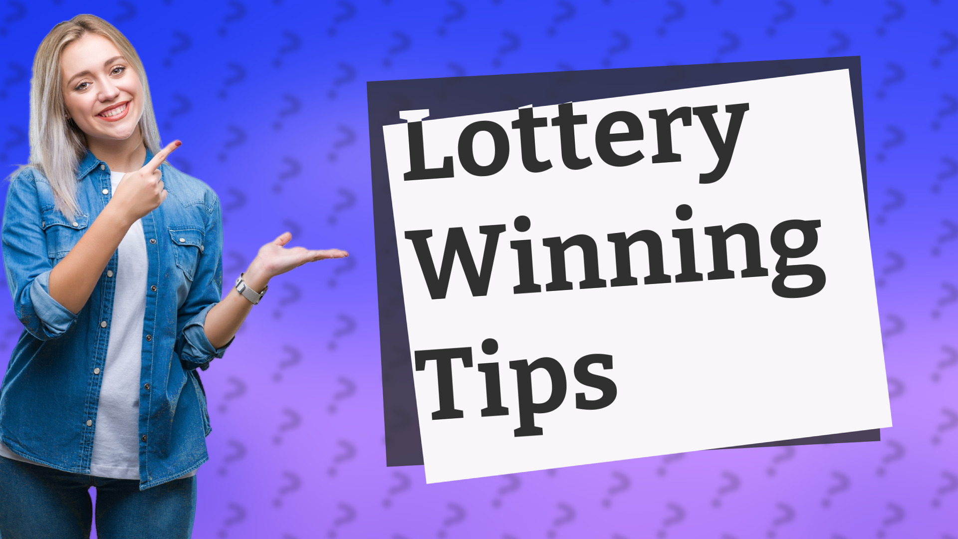 Lottery Winning Tips