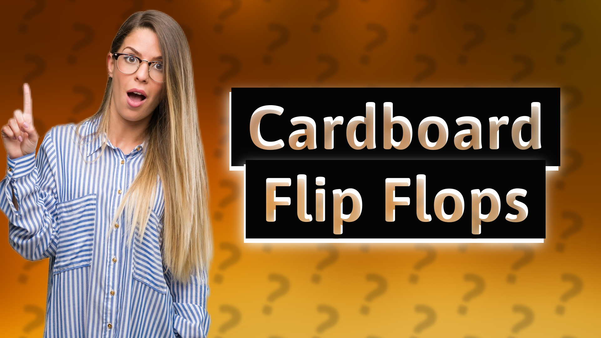 Cardboard Flip Flops