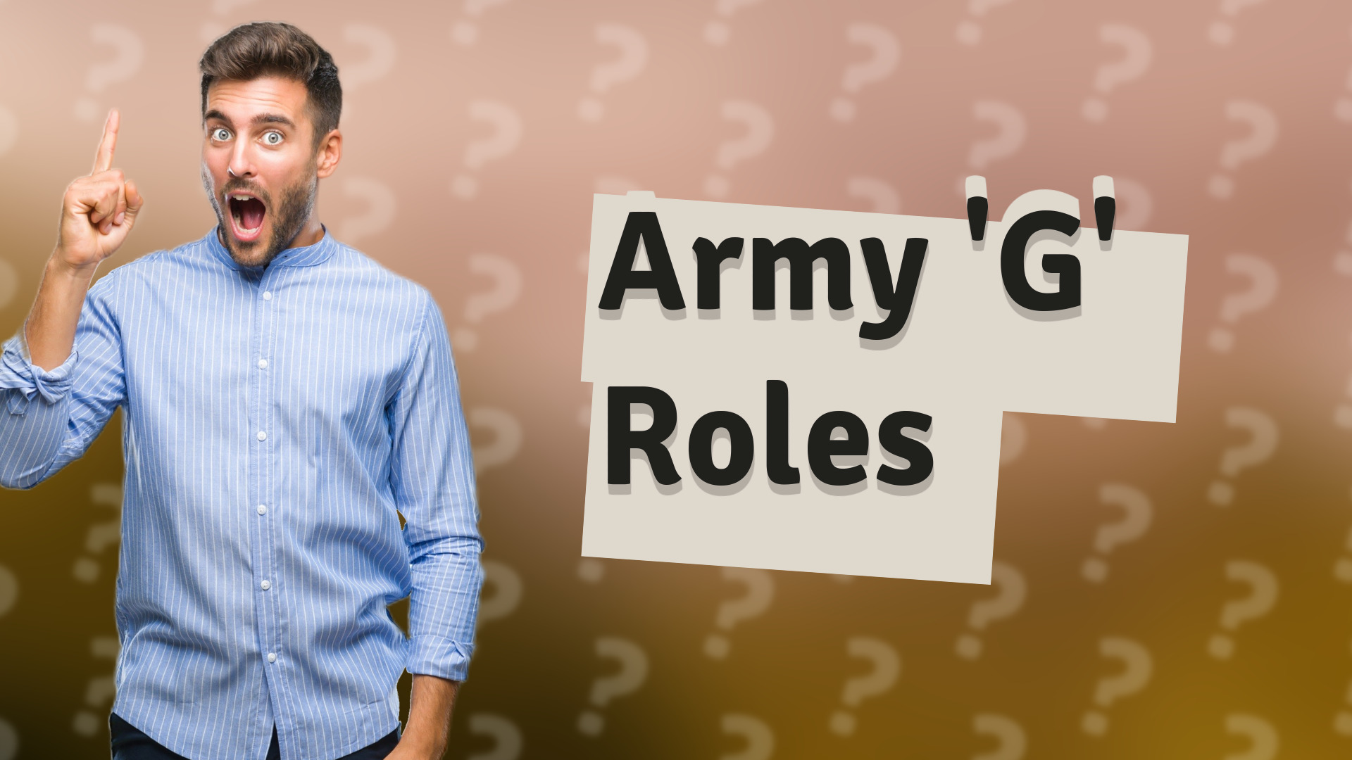 Army 'G' Roles