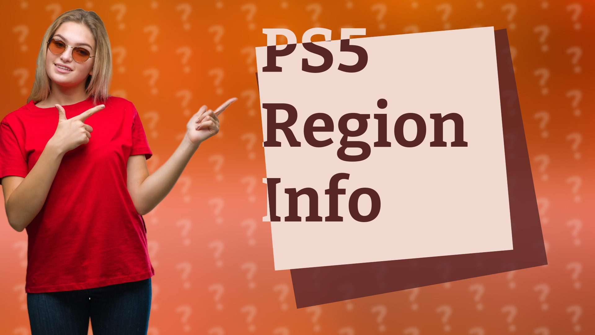 PS5 Region Info