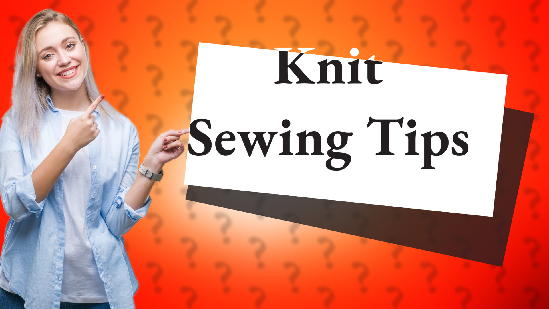 Knit Sewing Tips