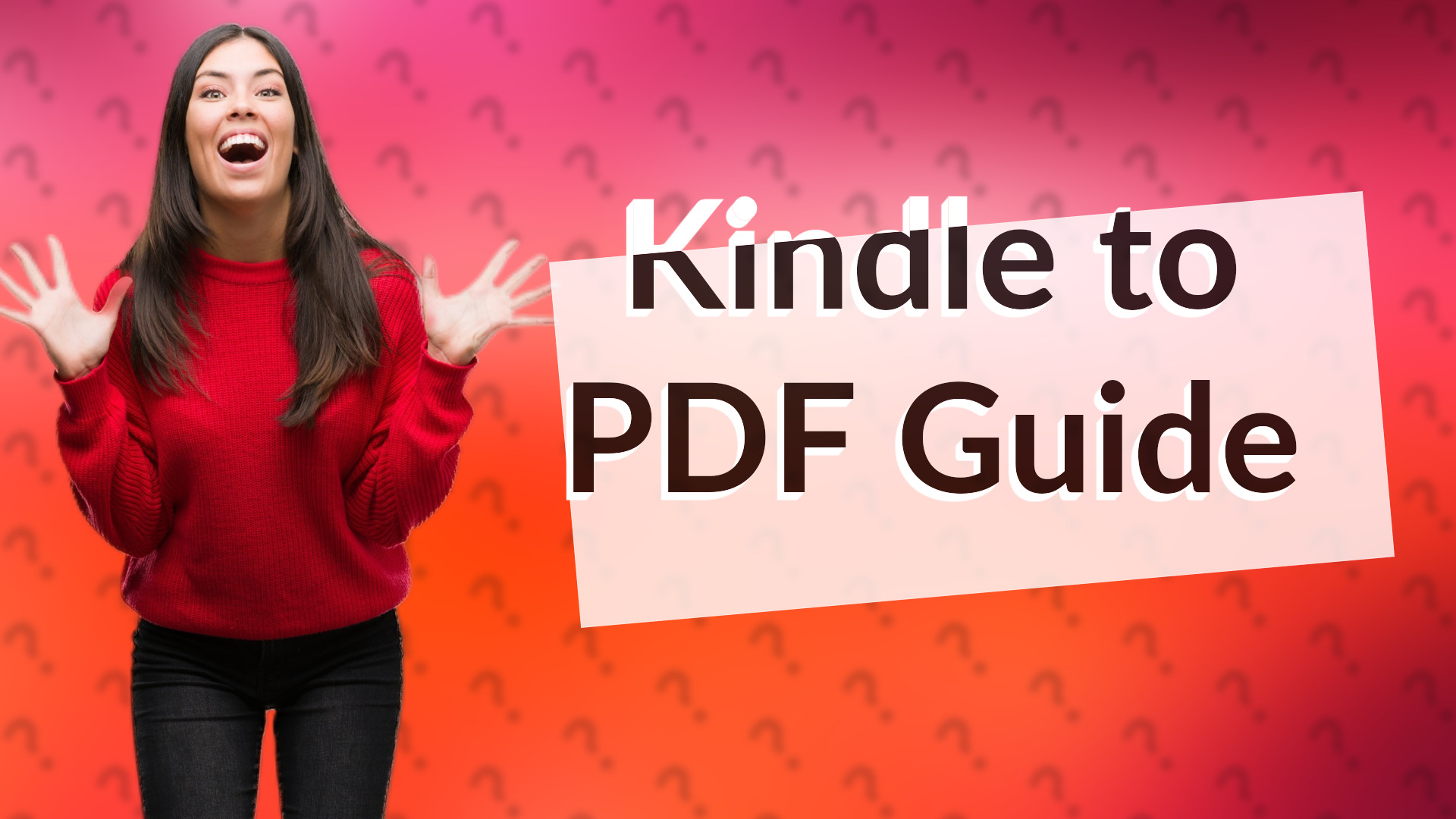 Kindle to PDF Guide