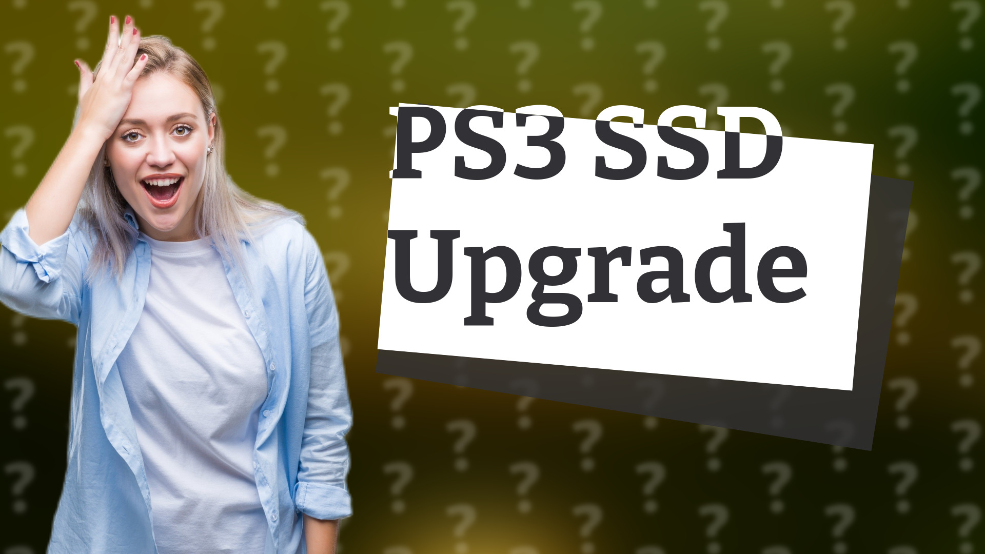 PS3 SSD Upgrade