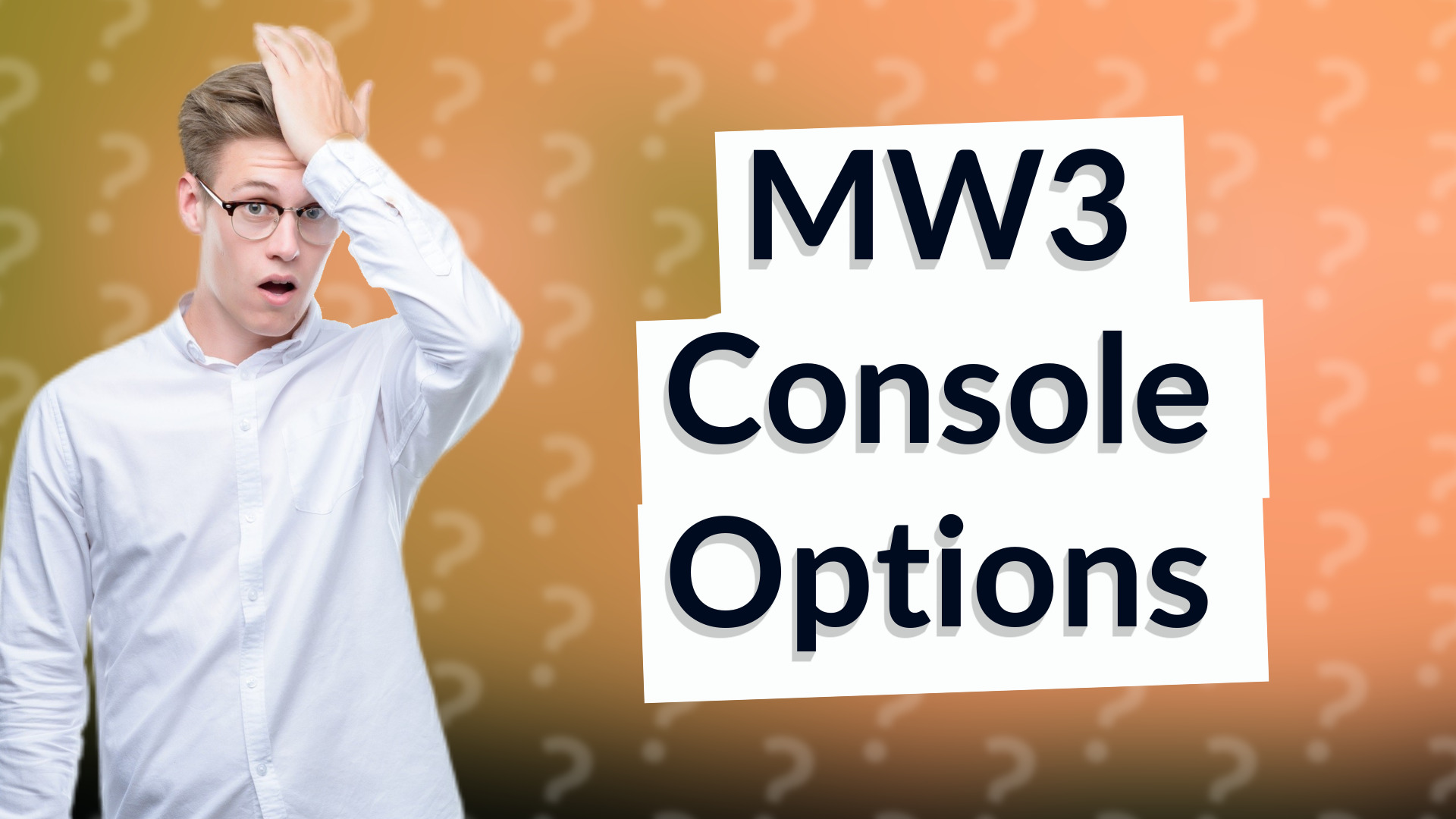 MW3 Console Options