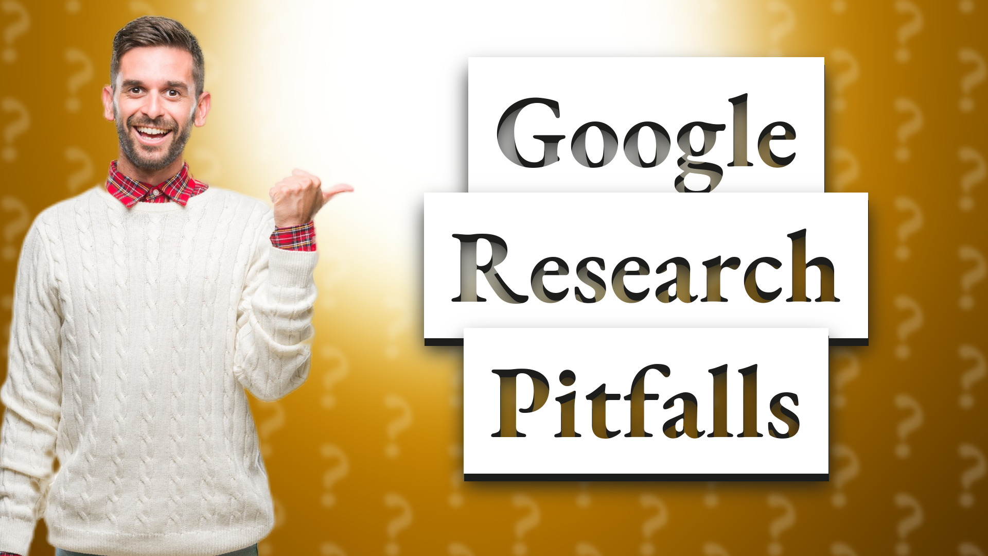 Google Research Pitfalls