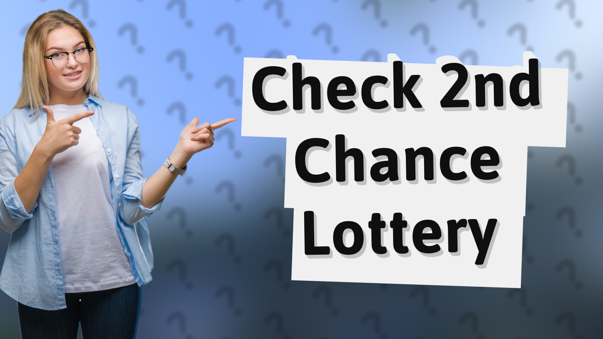 Check 2nd Chance Lottery