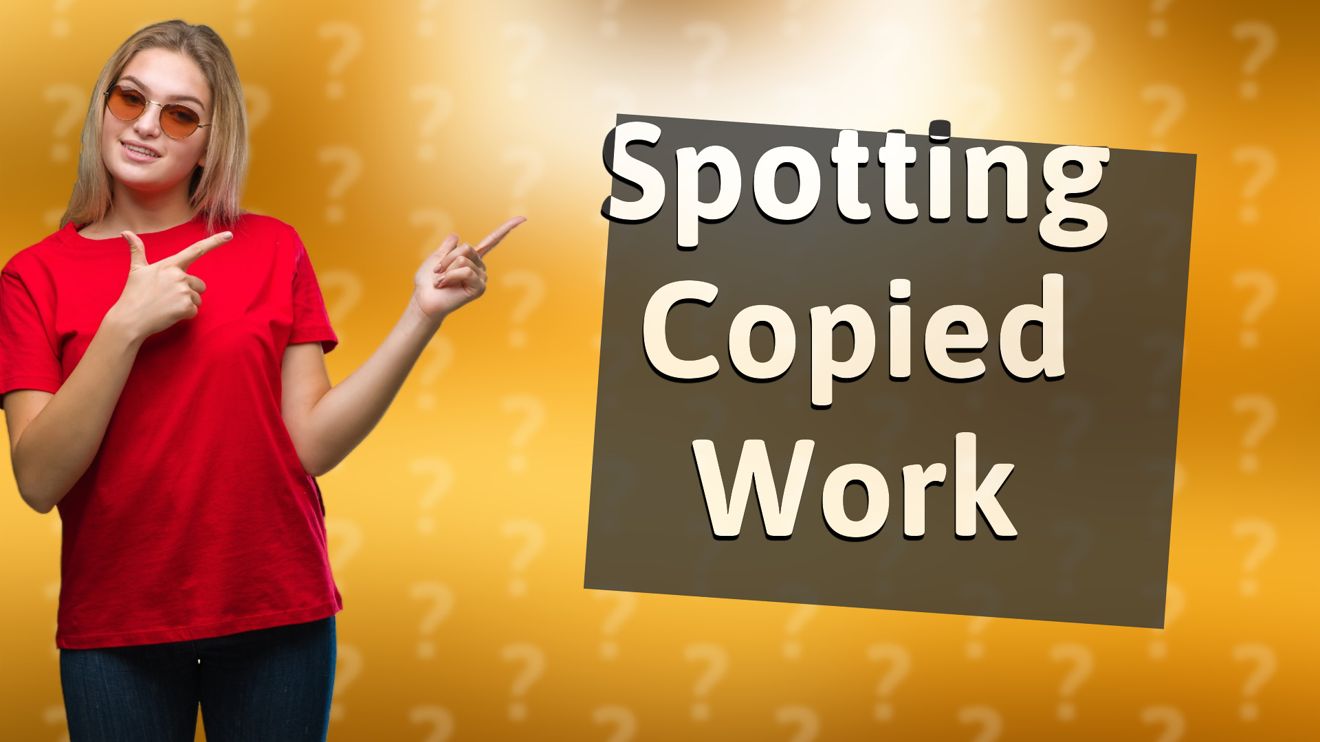 Spotting Copied Work