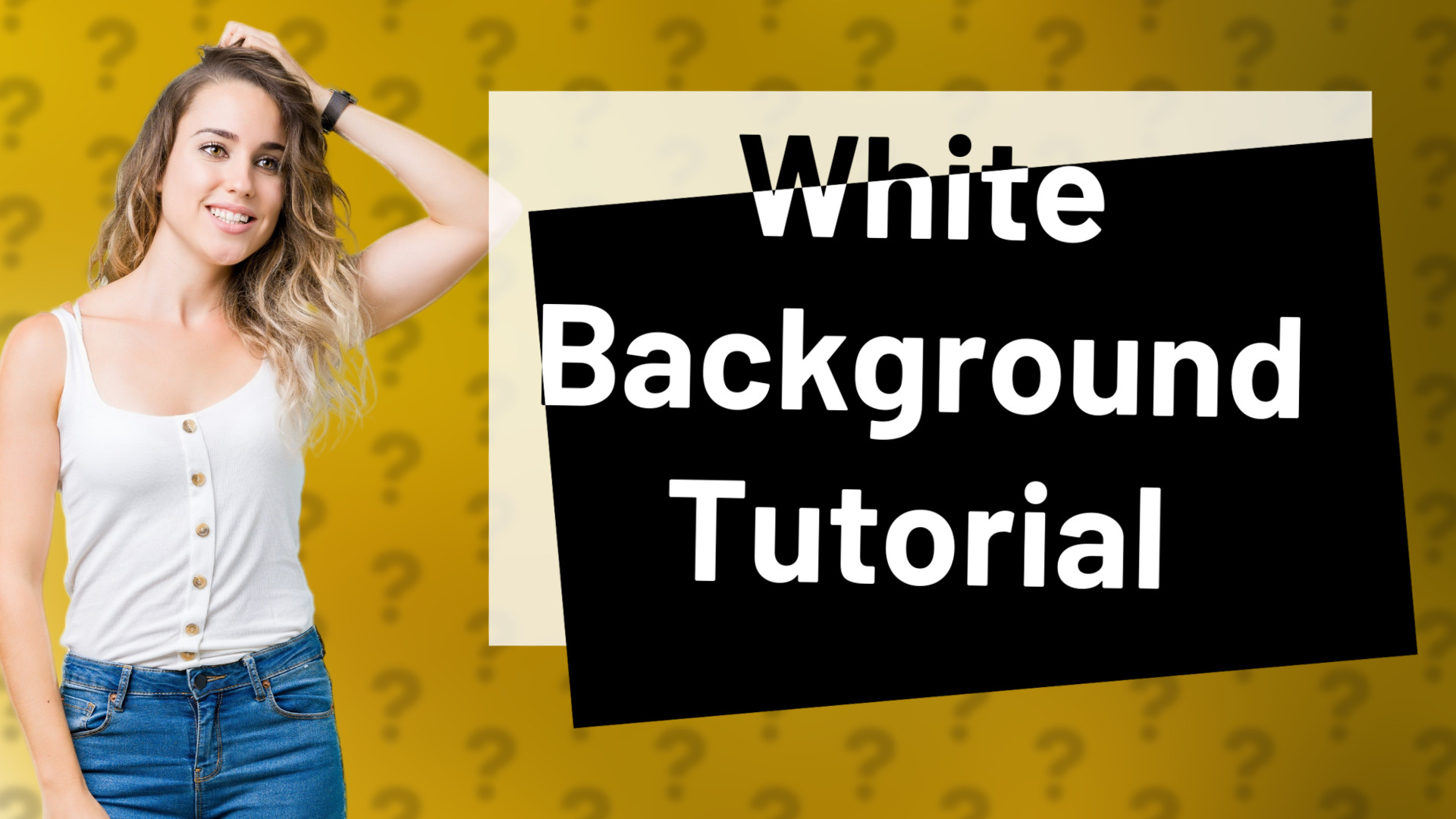 White Background Tutorial