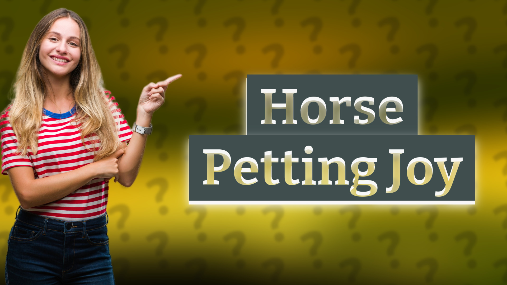 Horse Petting Joy