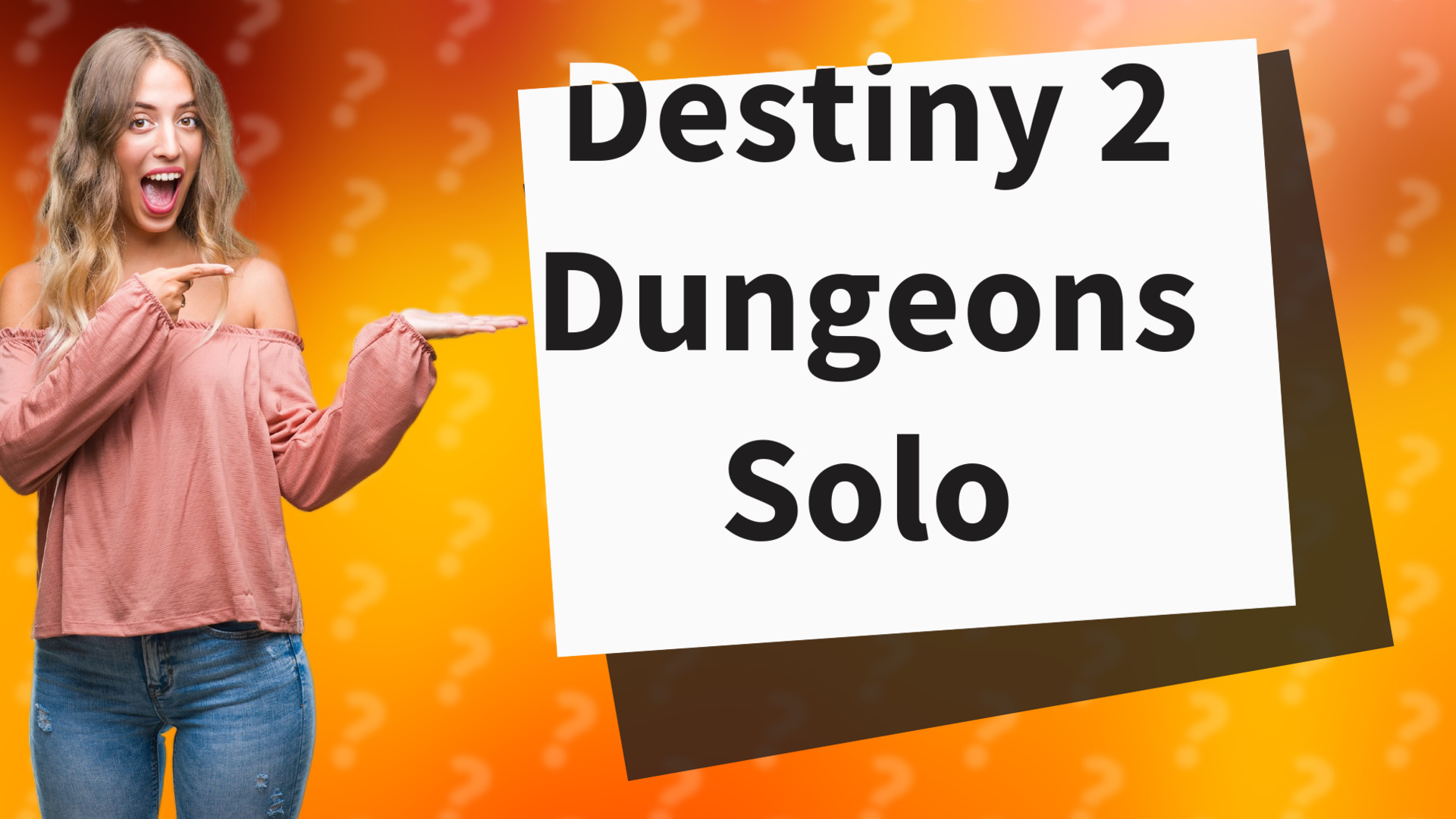 Destiny 2 Dungeons Solo