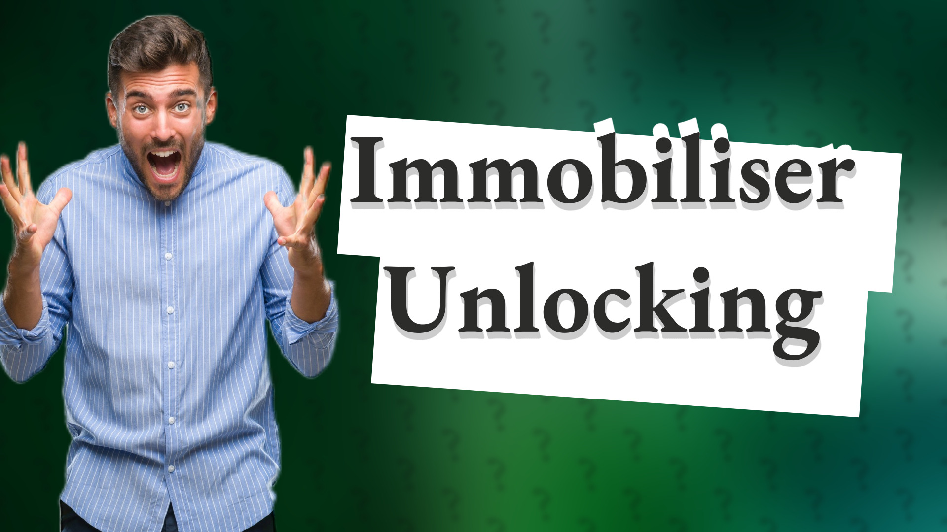 Immobiliser Unlocking