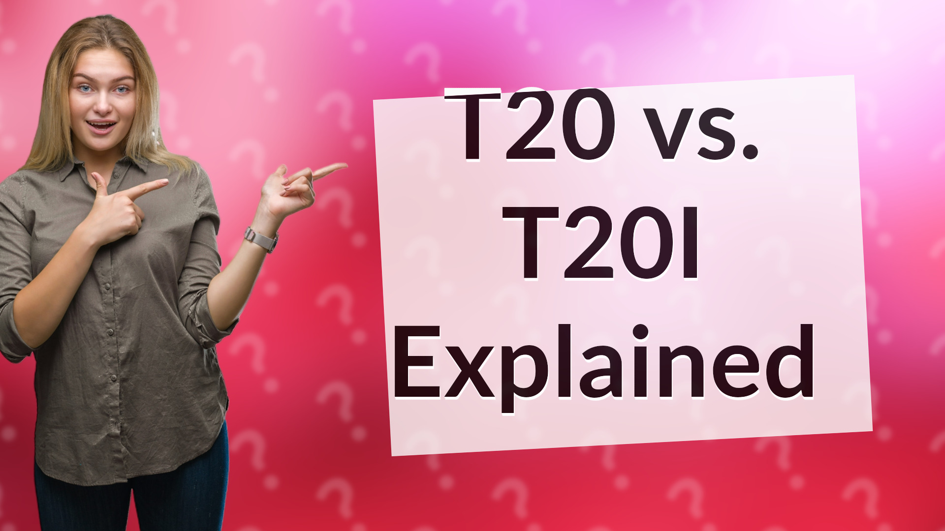 T20 vs. T20I Explained