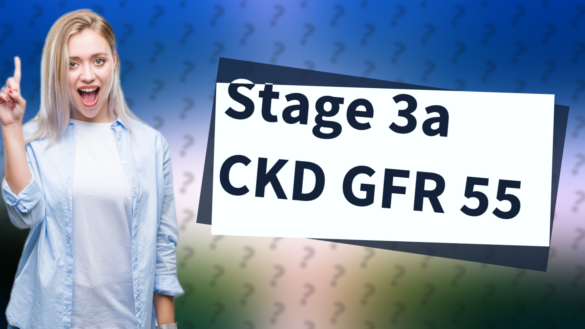 Stage 3a CKD GFR 55