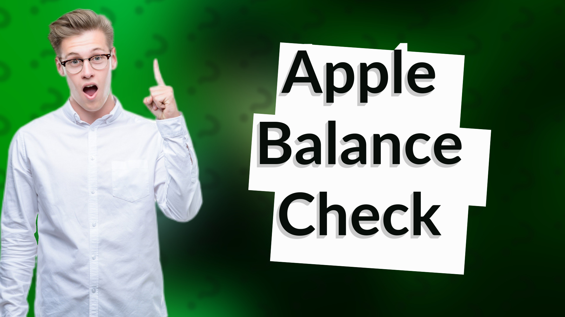 Apple Balance Check