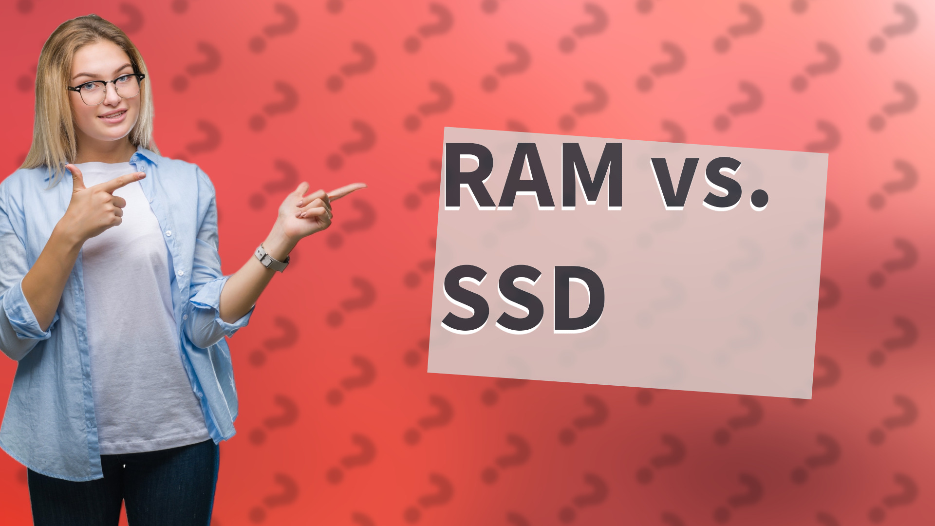 RAM vs. SSD