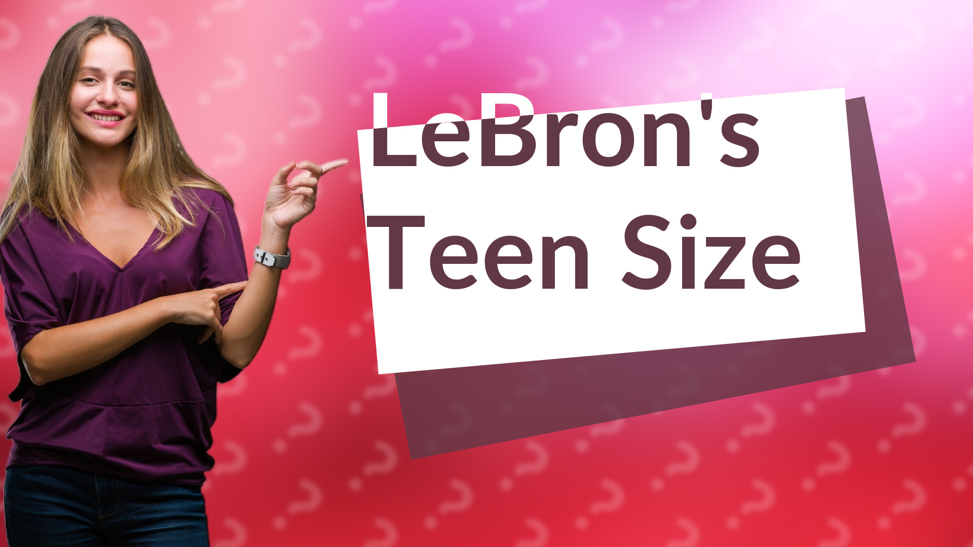 LeBron's Teen Size