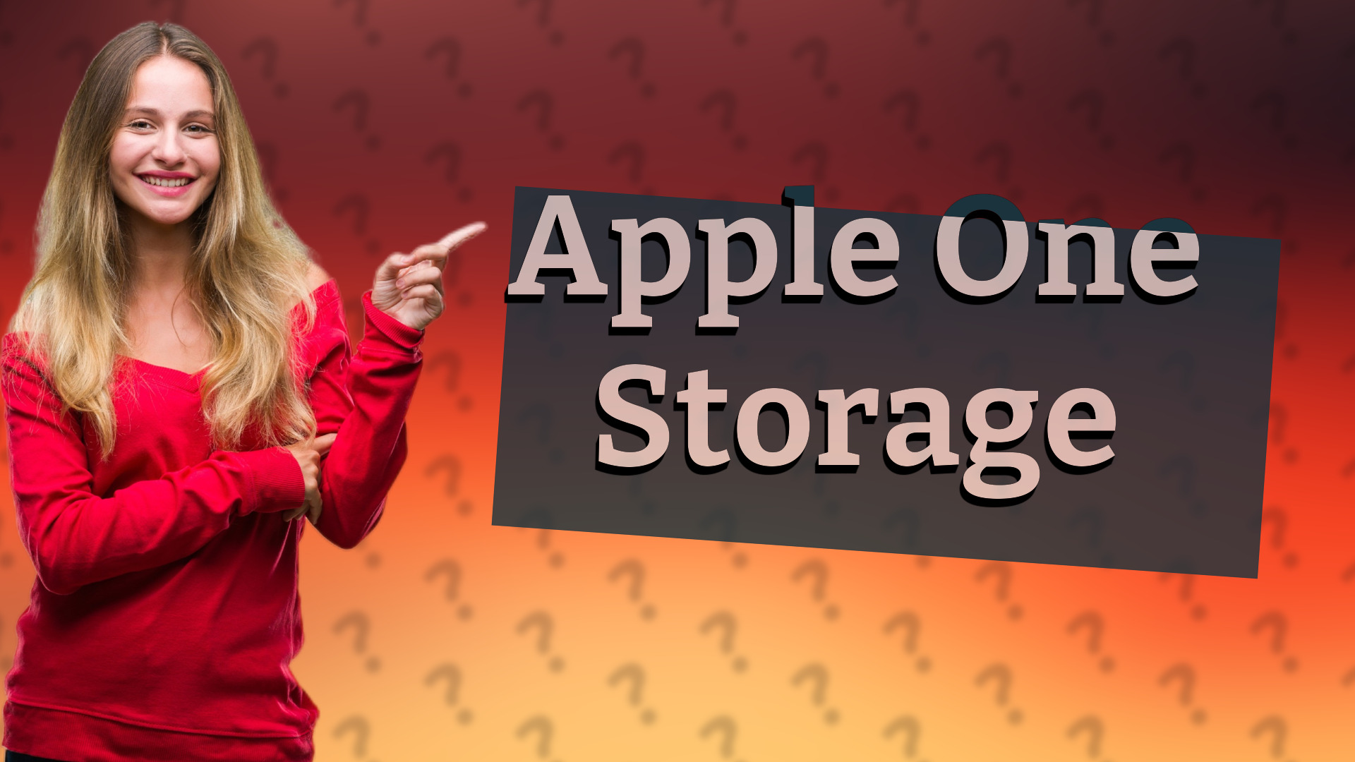 Apple One Storage