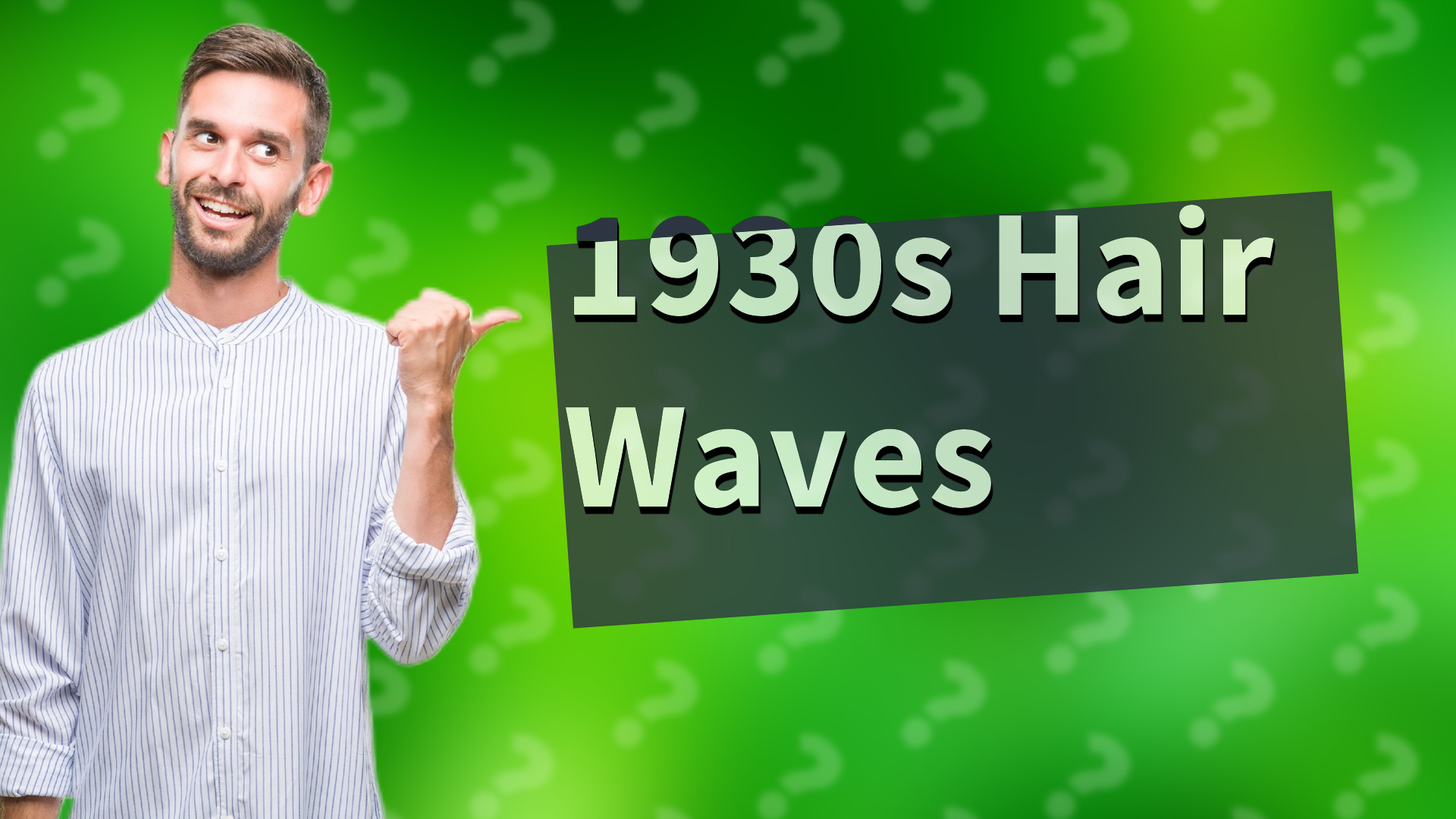 1930s Hair Waves