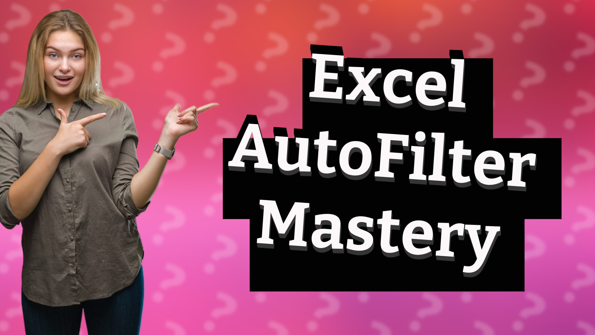 Excel AutoFilter Mastery
