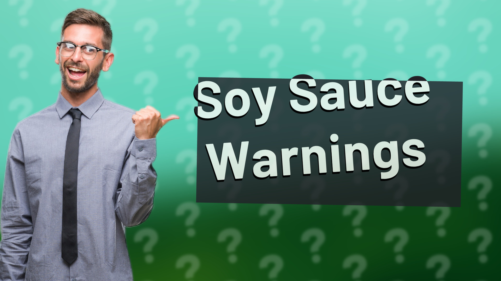 Soy Sauce Warnings