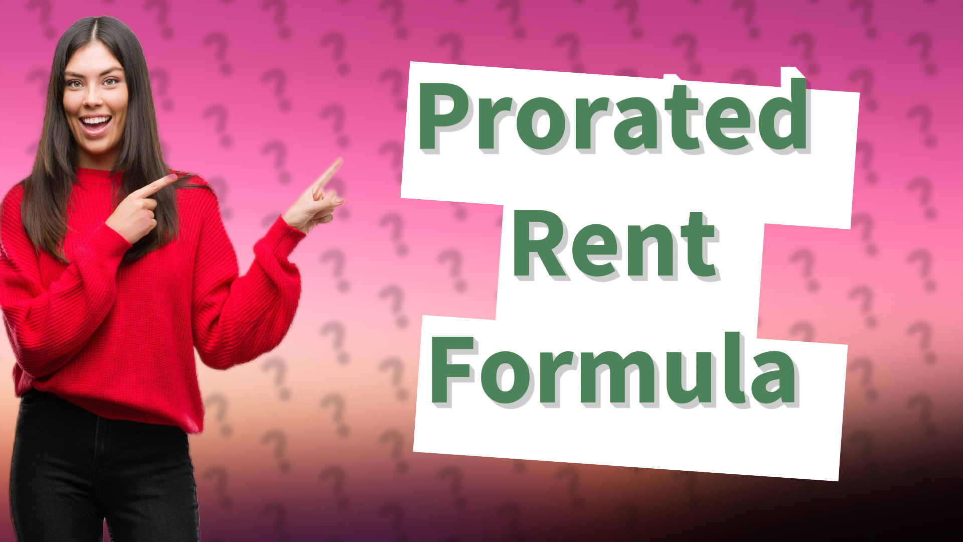 Prorated Rent Formula