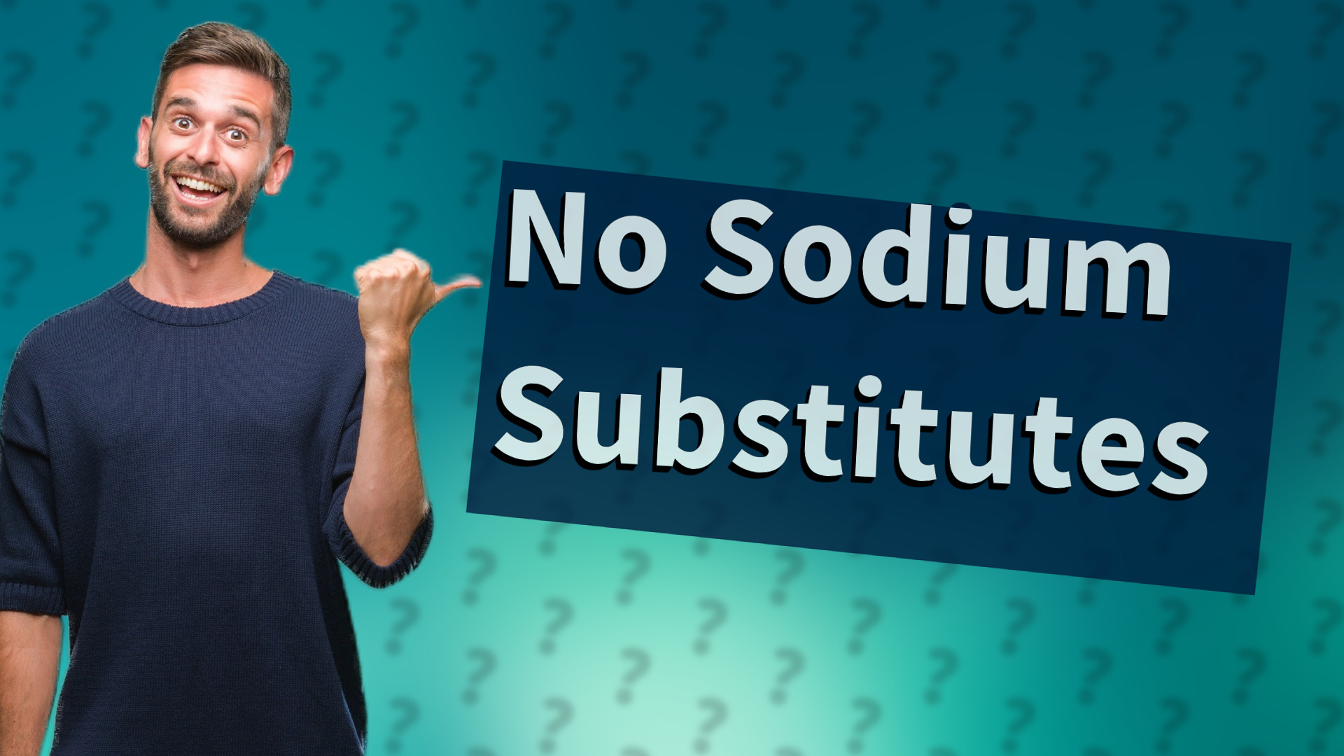 No Sodium Substitutes