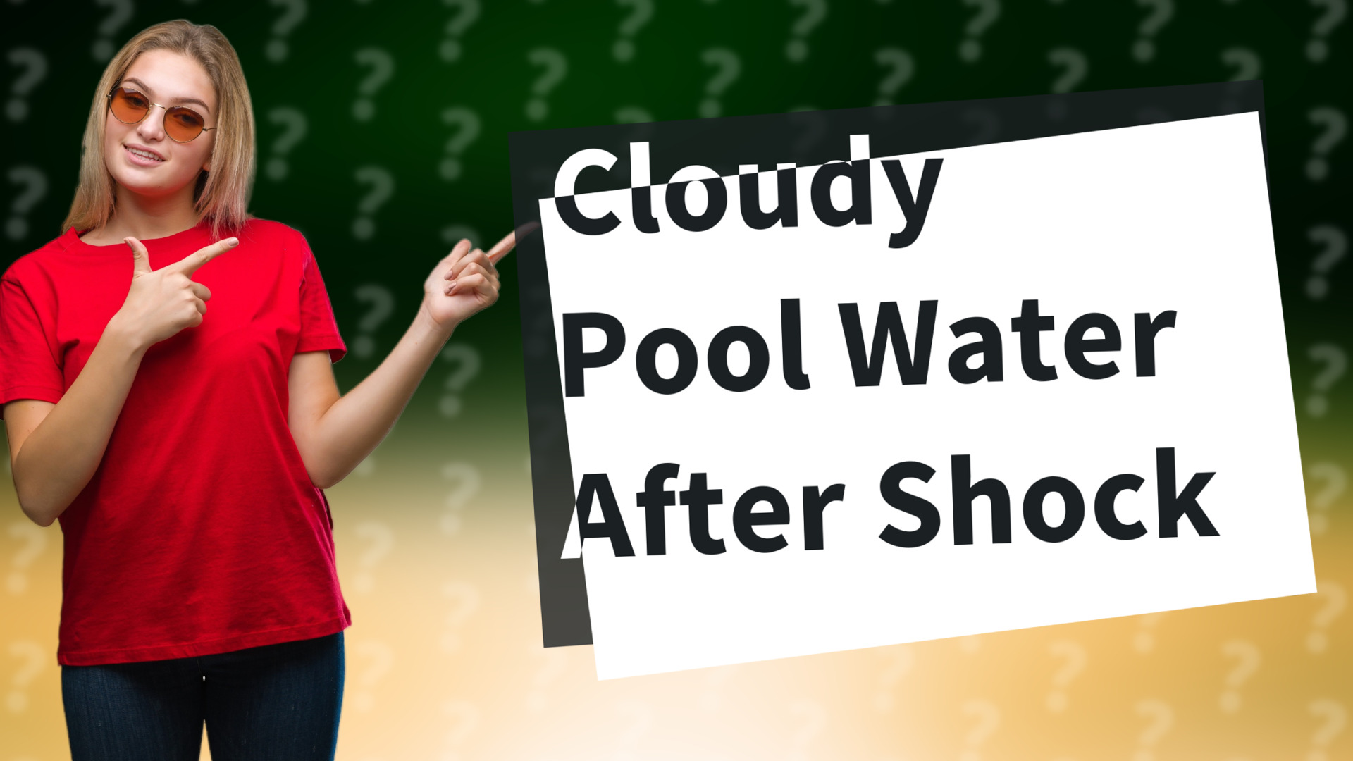 Cloudy Pool Water After Shock