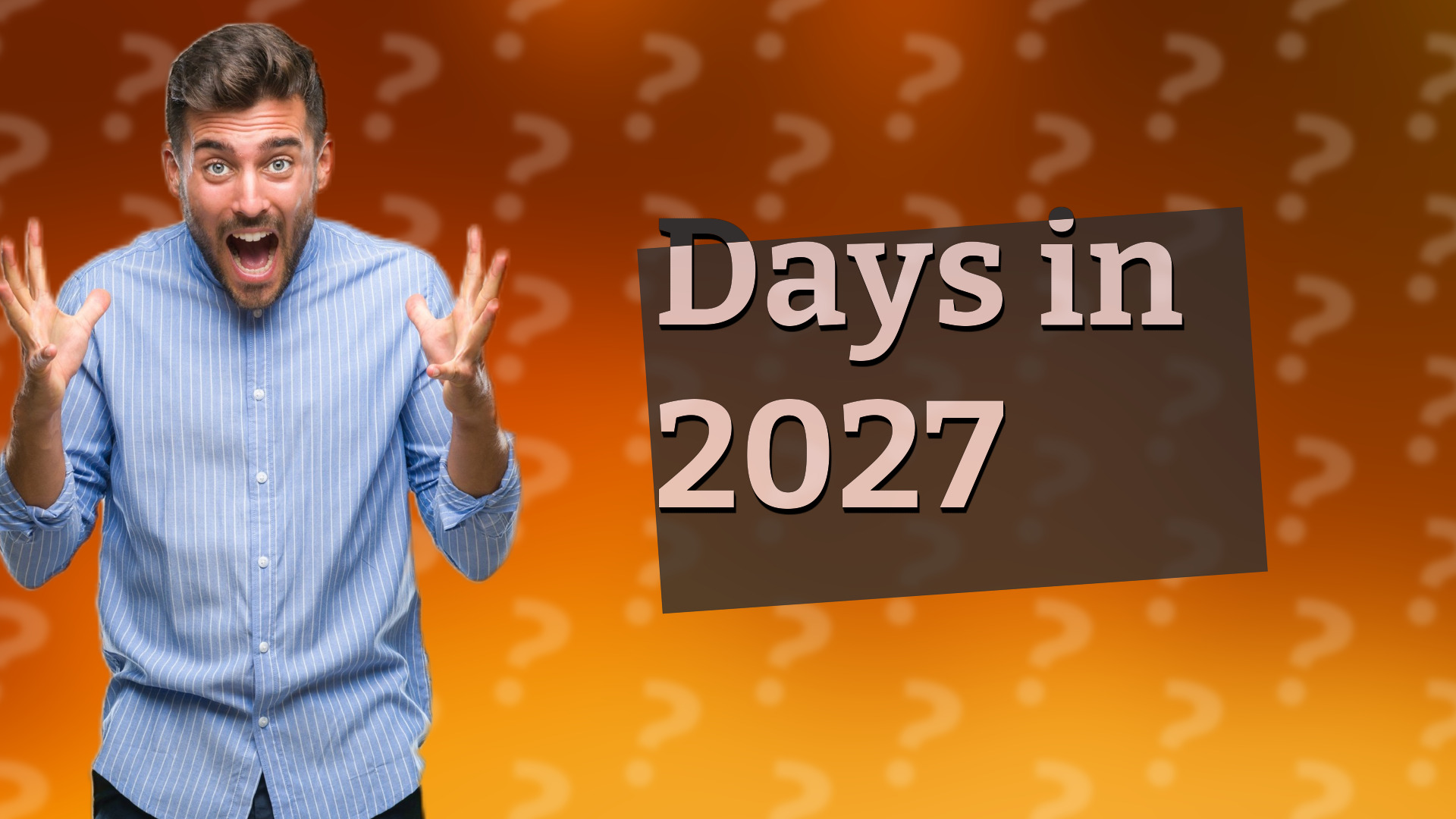 Days in 2027