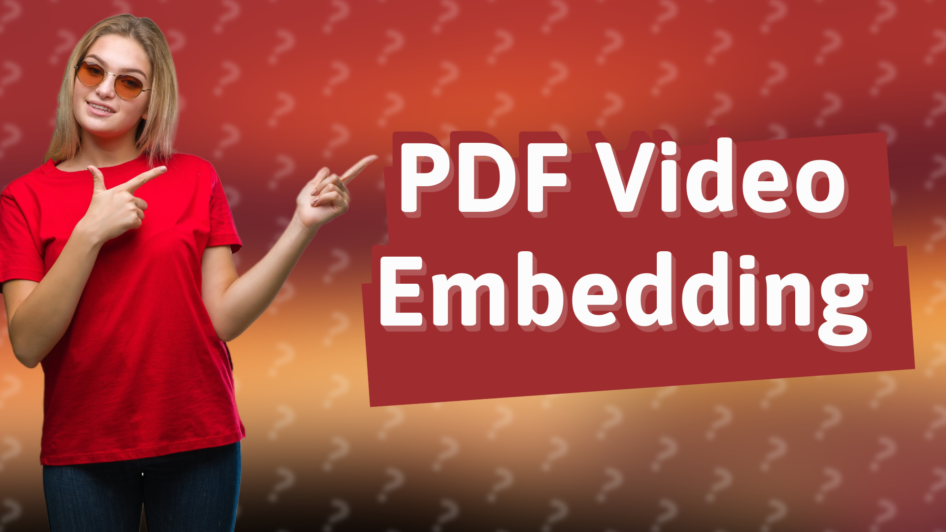 PDF Video Embedding
