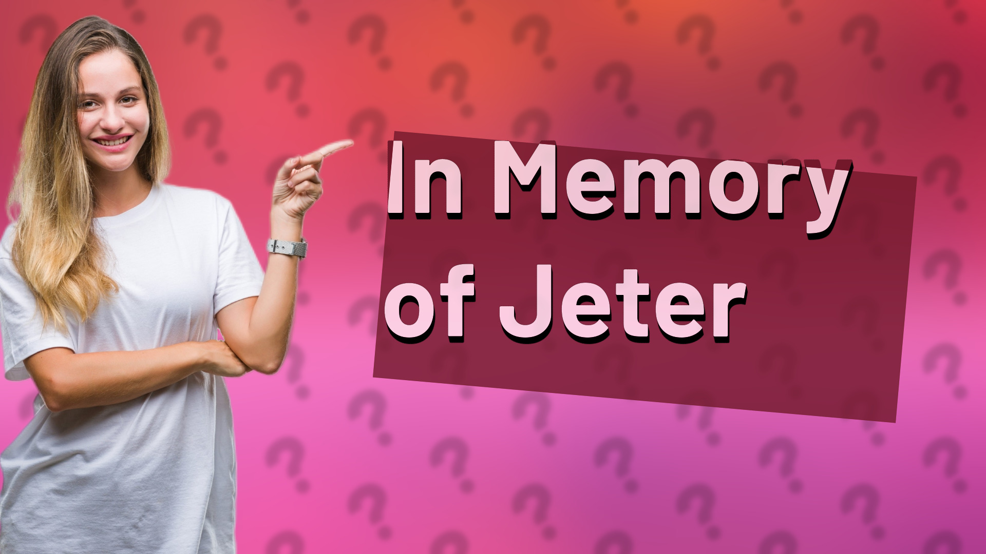 In Memory of Jeter