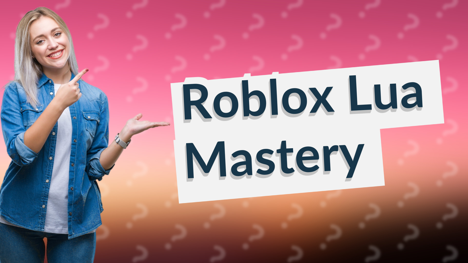 Roblox Lua Mastery