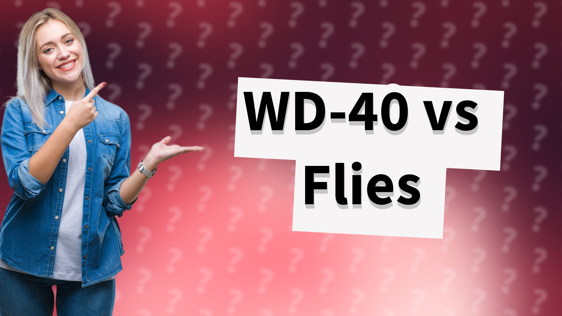 WD-40 vs Flies
