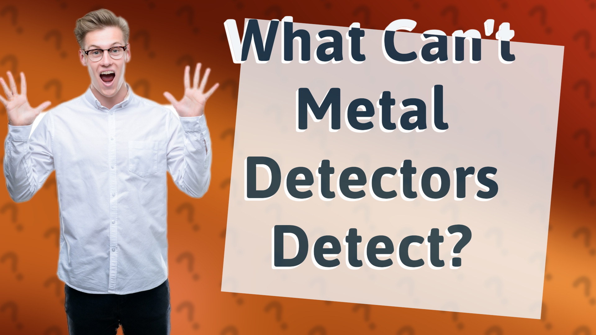What Can't Metal Detectors Detect?