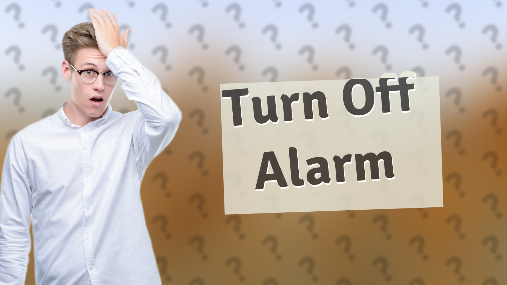 Turn Off Alarm